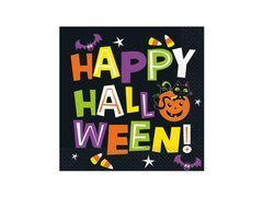 Șervețele cu pisică și dovleac Halloween fericit - 33 cm - 16 buc.
