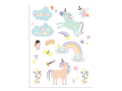 Unicorn tatuaje lavabile