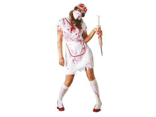 Costum de asistentă medicală însângerată pentru femei