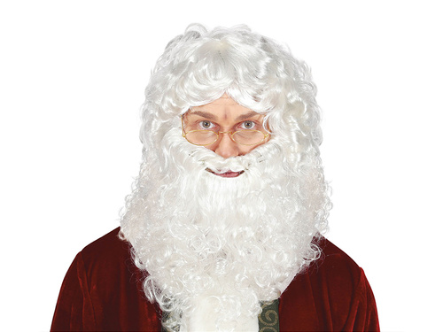 Peruca și barba lui Moș Crăciun - 1 set