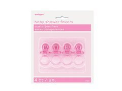 Manechin de cristal roz - 4 buc.