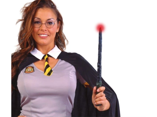 Baghetă neagră strălucitoare de vrăjitor - 1 buc.