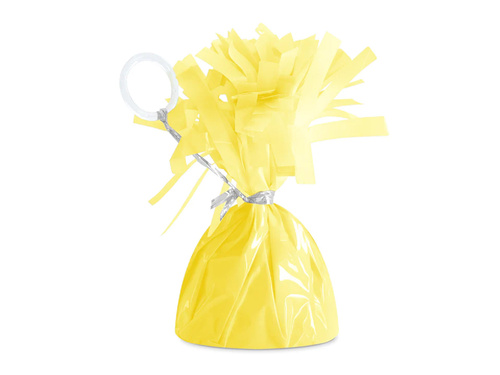 Greutăți din folie pentru baloane umplute cu heliu - galben mat - 145 g