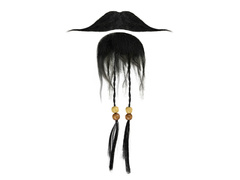 Barbă și mustață artificială - negru - 1 op.