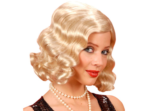 Peruca retro blondă - 1 buc.