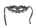 Mască de carnaval din dantelă neagră - 1 buc.