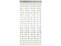 Perdea stea metalică argintie - 100 x 200 cm