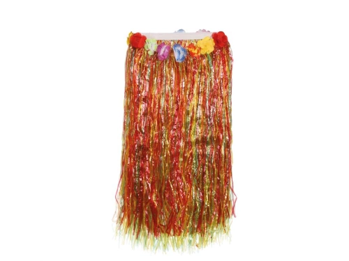 Fustă hawaiiană lungă multicoloră - 1 buc.