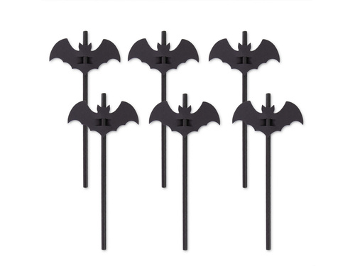Paie Halloween Bat - 20 cm - 12 buc.