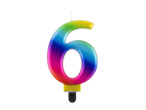 Lumânarea Galaxy număr - 6 - șase