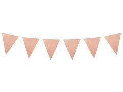 Banner steaguri roz auriu - 180 cm - 1 buc.