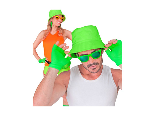 Mănuși fără degete verde neon