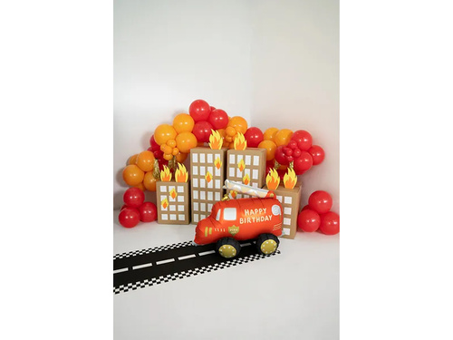 Camion de pompieri în picioare balon de folie - 67 x 53 cm - 1 buc.