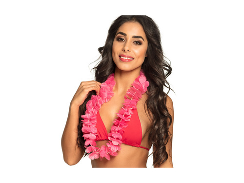 Colier Hawaiian Ohana roz neon
