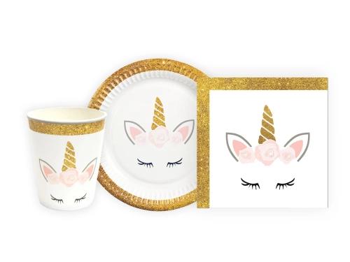 Frumos set aniversar Unicorn - 44 buc.
