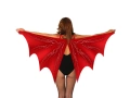 Halloween aripi de liliac roșii - 1 buc.