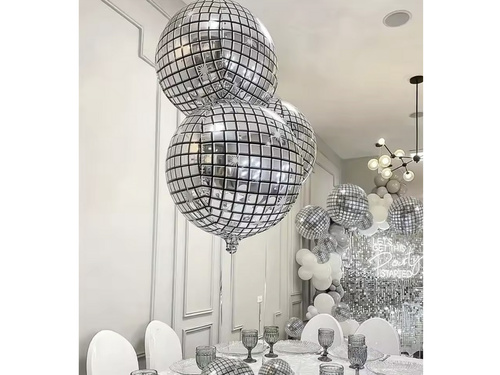 Balon disco cu folie - 86 cm - 1 buc.