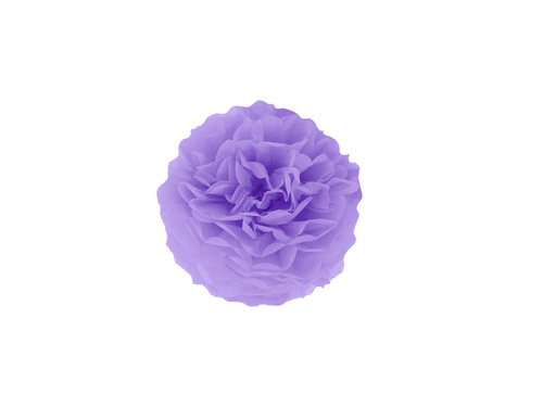 Floare de agățat pom-pom decor - violet - 15 cm - 1 buc.