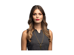 Colier cu cruce din metal