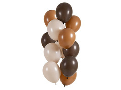 Set baloane de ciocolată Mocha - 33 cm - 12 buc.