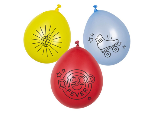 Baloane din latex Disco Fever - 23 cm - 6 buc.