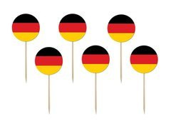 Cake pops cu steag german - 6 buc.