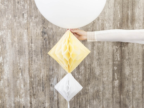 Decorațiune suspendată diamant galben - 30 cm - 1 buc.