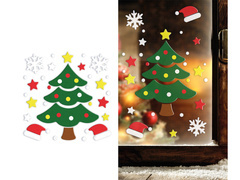 Decorarea ferestrei pomului de Crăciun