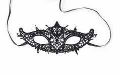Mască de carnaval din dantelă neagră - 1 buc.