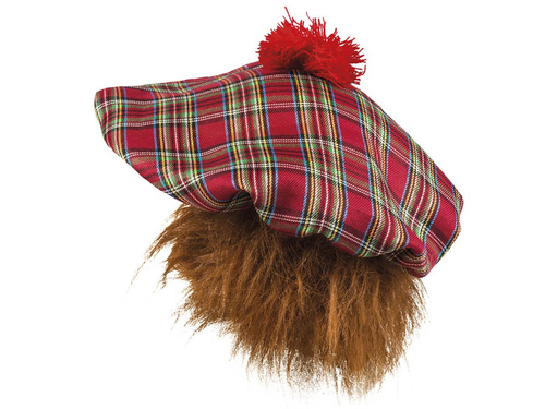 Beretă scoțiană cu păr roșu