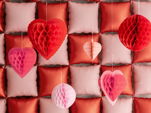 Rozeta decorativă inimă - 3 buc.