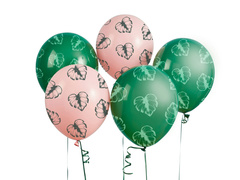 Baloane latex cu frunze tropicale - 30 cm - 5 buc.