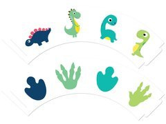 Cupcake cupcakes Happy Dinosaurs - 6 buc.