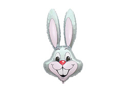 Balon din folie Bunny stick - 41 x 24 cm - 1 buc.