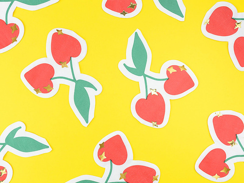 Șervețele cu cireșe - 32 cm - 20 buc.