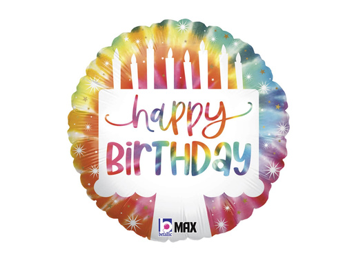 Balon de folie Happy Birthday Cake - 46 cm - 1 buc.
