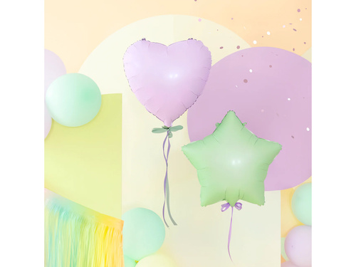 Balon de folie cu inimă lila - 45 cm - 1 buc.