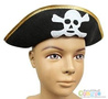 Pălărie de pirat cu ornamente aurii - 1 buc.