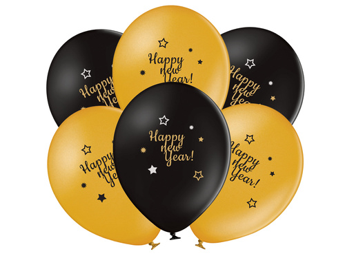 Baloane latex de Anul Nou fericit - 50 buc
