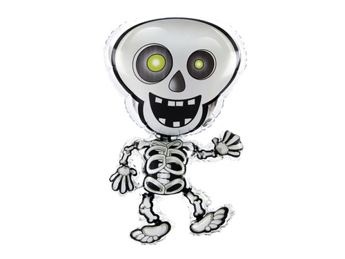 Balon de Halloween cu schelet - 47 x 81 cm - 1 buc.
