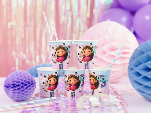 Pahare de hârtie Gabi's Cat House - 250 ml - 6 buc.