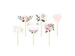 Muffin Pippers Flori pentru noaptea de găină - 6 buc.