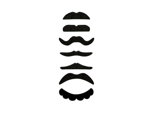 Mustață autoadezivă mix de modele - 7 buc.