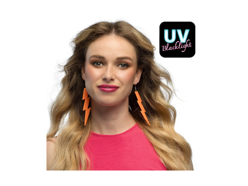 Flash neon portocaliu UV cercei