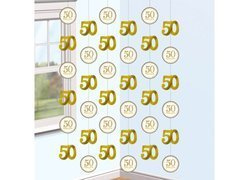 Decorațiune agățată pentru ziua de naștere - 200 cm - 6 buc.