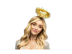 Bentiță aurie cu ciucuri