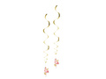 Decor suspendat Swirls Flamingos - 85 cm - 2 buc.