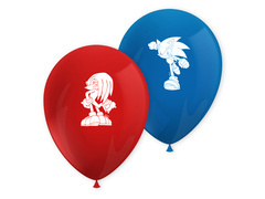 Baloane aniversare Sonic - 28 cm - 8 buc