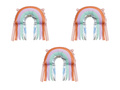 Balon folie Pastel Rainbow - 38x41 cm - 3 buc.