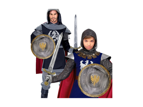 Set cavaler: scut de 37 cm și sabie de 61 cm